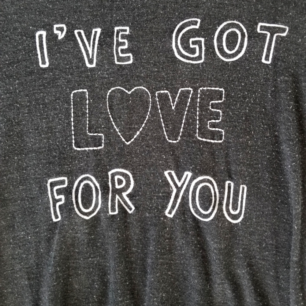 Spiritual Gangster I Have Love For You Sweater, Charcoal, Medium